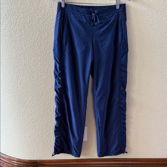 Athleta Pants - Athleta Navy Blue Fleece Lined Joggers Pants